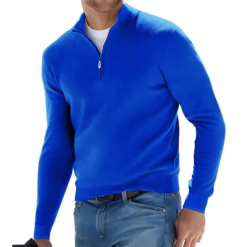 HALF ZIP SWEATER