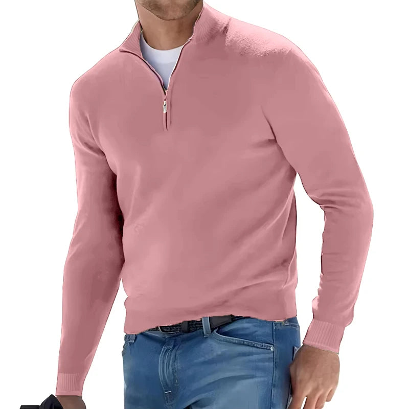 HALF ZIP SWEATER