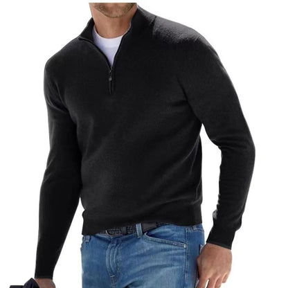 HALF ZIP SWEATER