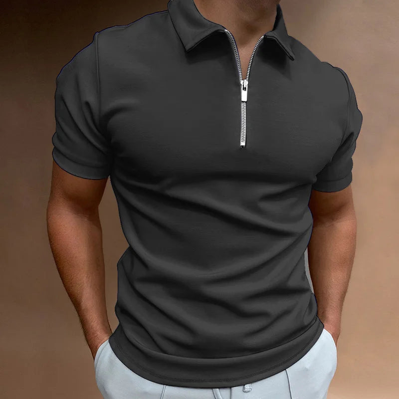 OXFORD ZIPPER POLO