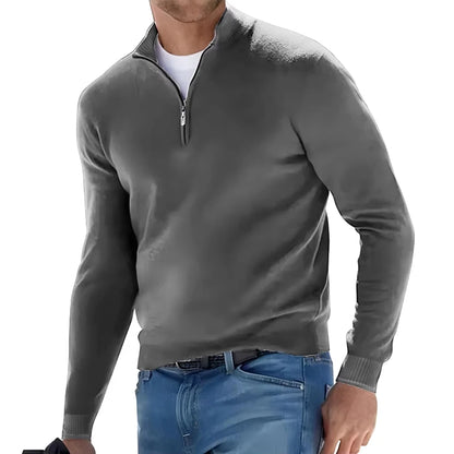 HALF ZIP SWEATER
