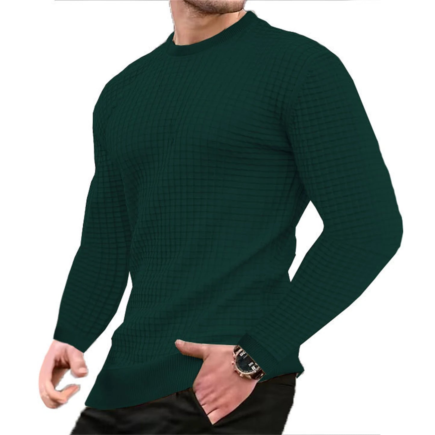 PREMIUM WAFFLE SWEATER