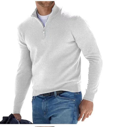 HALF ZIP SWEATER