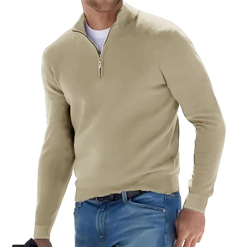 HALF ZIP SWEATER